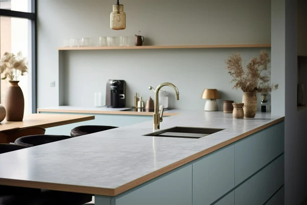 Tile to countertop transition